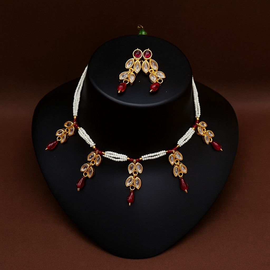 Minimal Necklace With Earrings