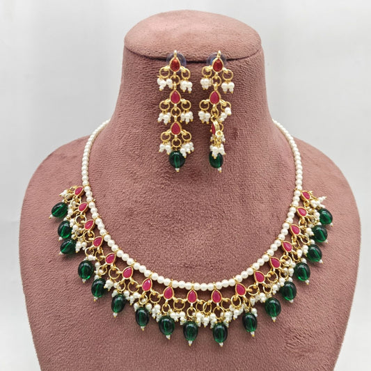 Minimal Necklace With Earrings